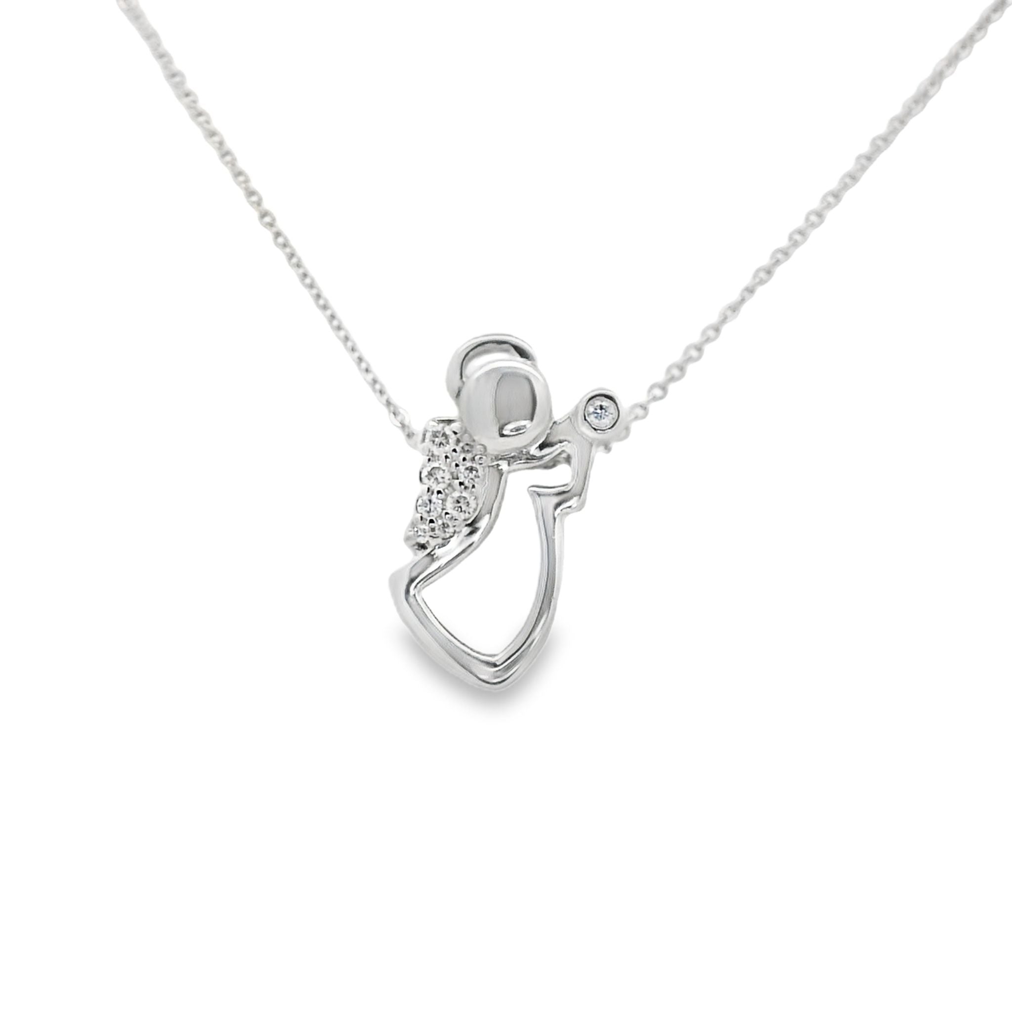 HOPLO Kettenanhänger Anhänger Engelchen 585 Gold Mt Goldkette 1,1 Mm