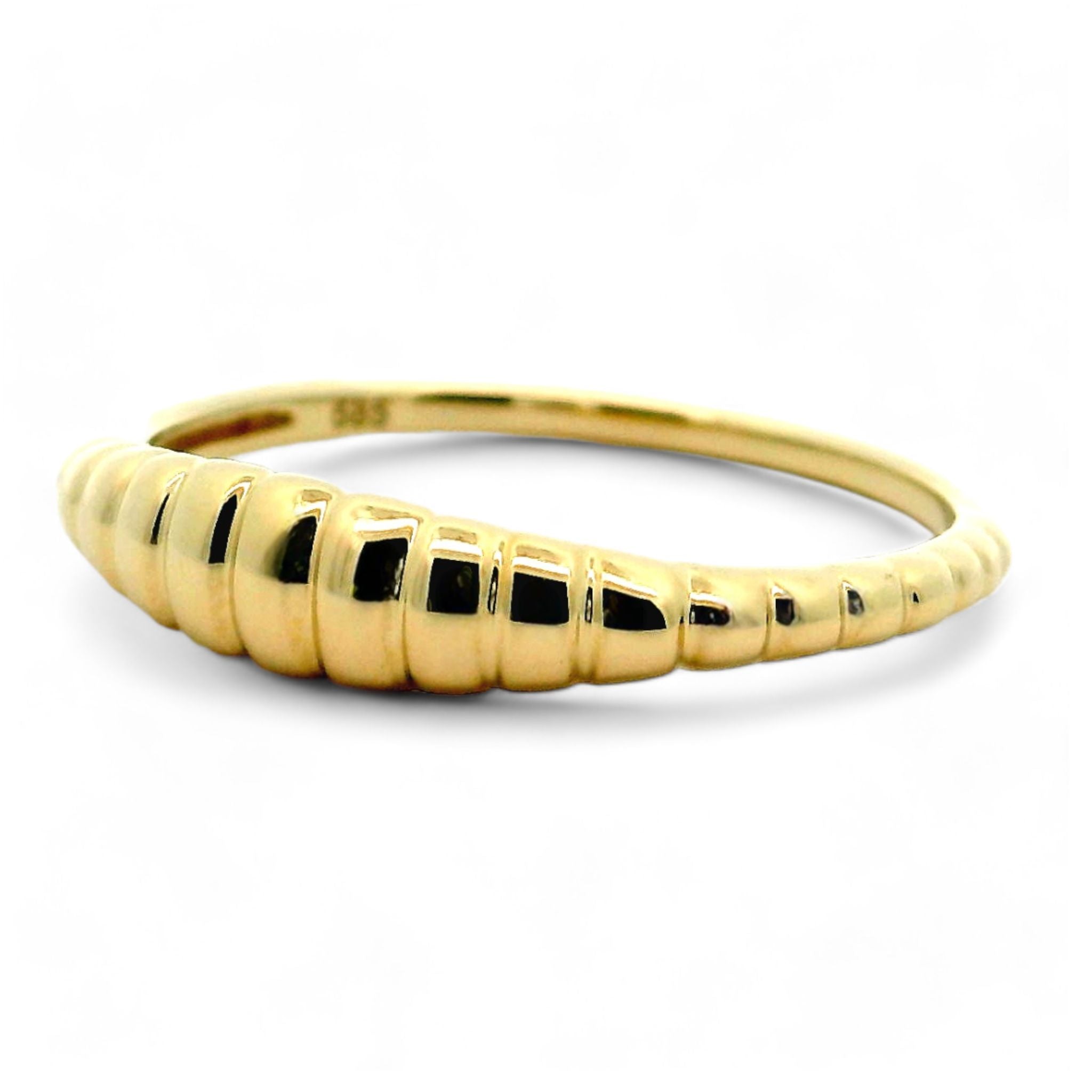 Ring Gold Wave ECL74 aus 585 Gelbgold