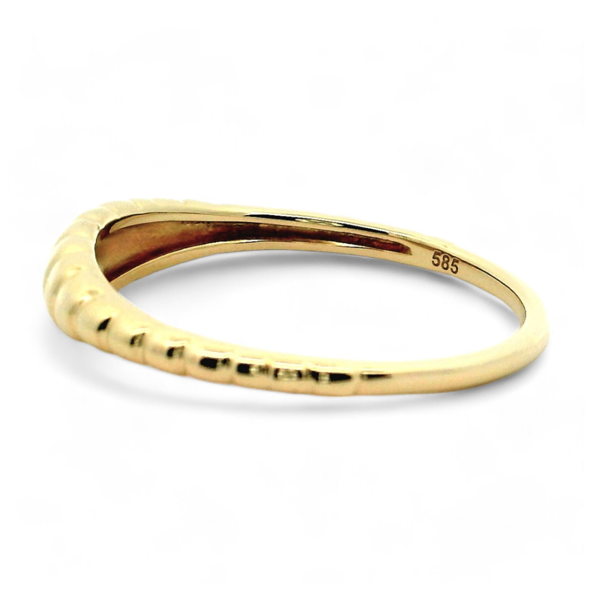 Ring Gold Wave ECL74 aus 585 Gelbgold