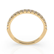 Halb Memory Diamantring in Gold 585 mit 17 Brillanten 0,34 ct