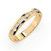 Diamant Ring aus 585 Gold mit 19 Brillanten 0,15 ct in Kanalfassung