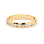 Diamant Ring aus 585 Gold mit 19 Brillanten 0,15 ct in Kanalfassung