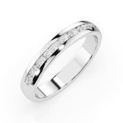 Diamant Ring aus 585 Weißgold mit 18 Brillanten 0,15 ct in Kanalfassung