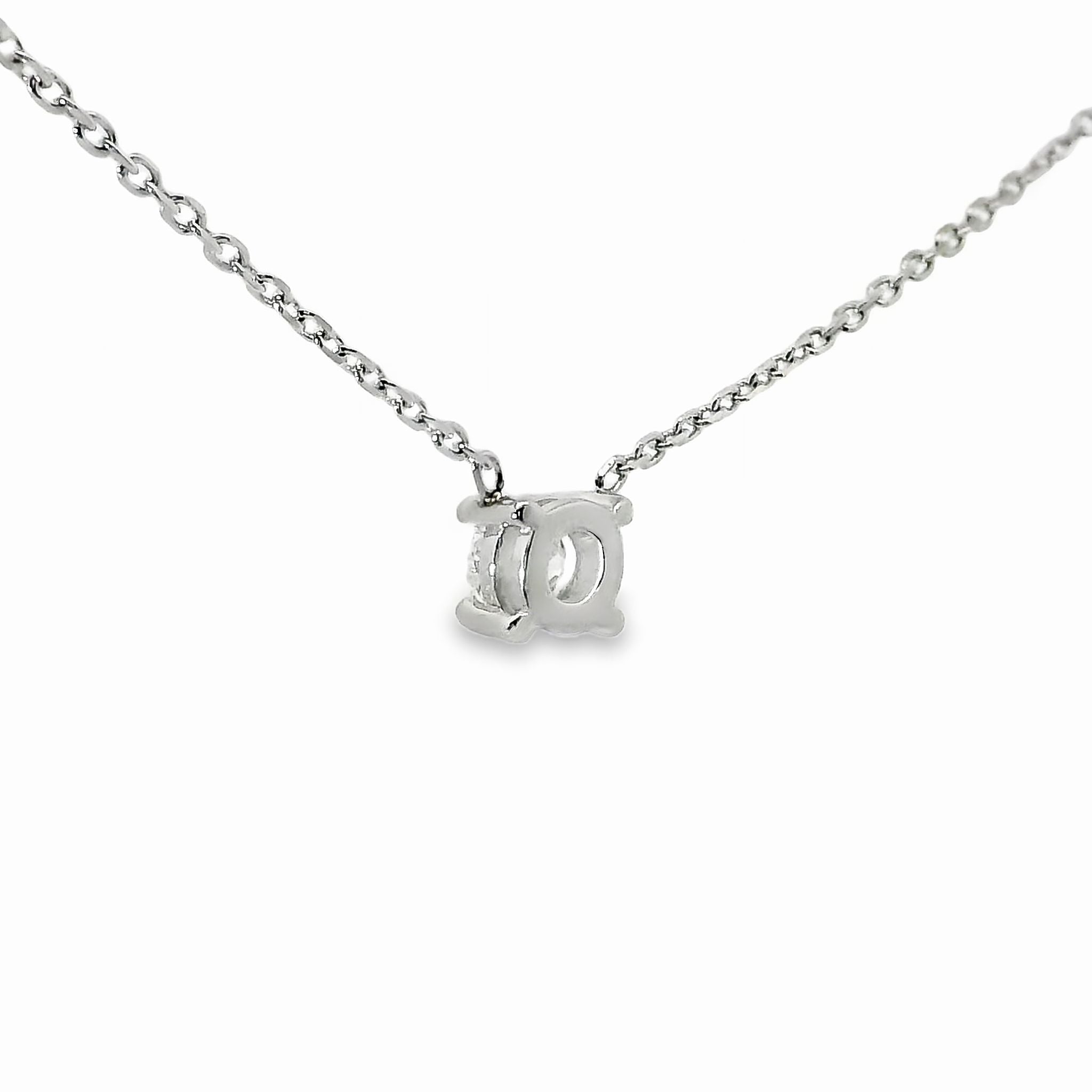 Kette mit Diamantanhänger aus 750 Weißgold Brillant 0,20 ct