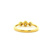 Ring aus 585 Gelbgold mit 3 Diamanten 0,18 ct